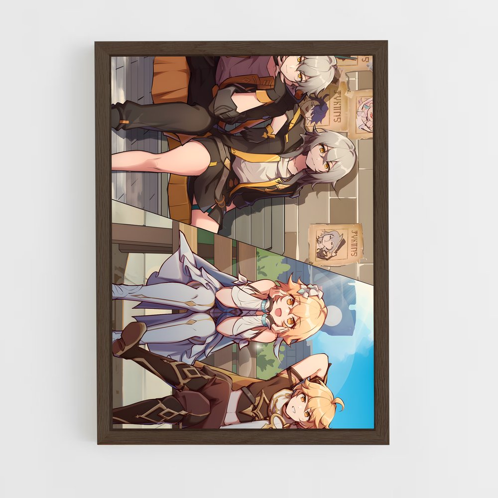 Poster Voyageurs d'Inazuma – affiche Genshin impact (vue 5)